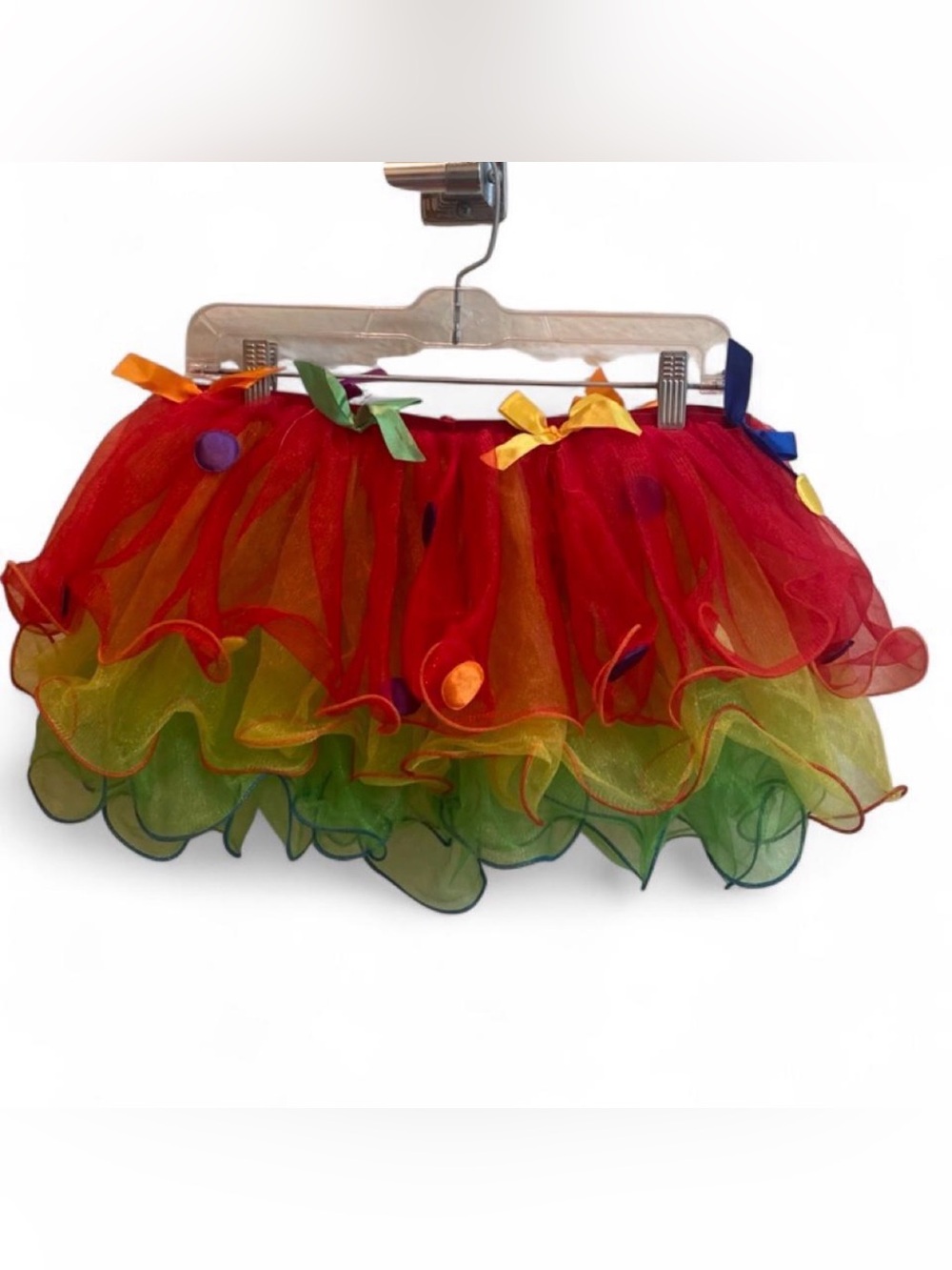 Colorful Rainbow Coquette Layered Tutu Skirt - Picture 2 of 2